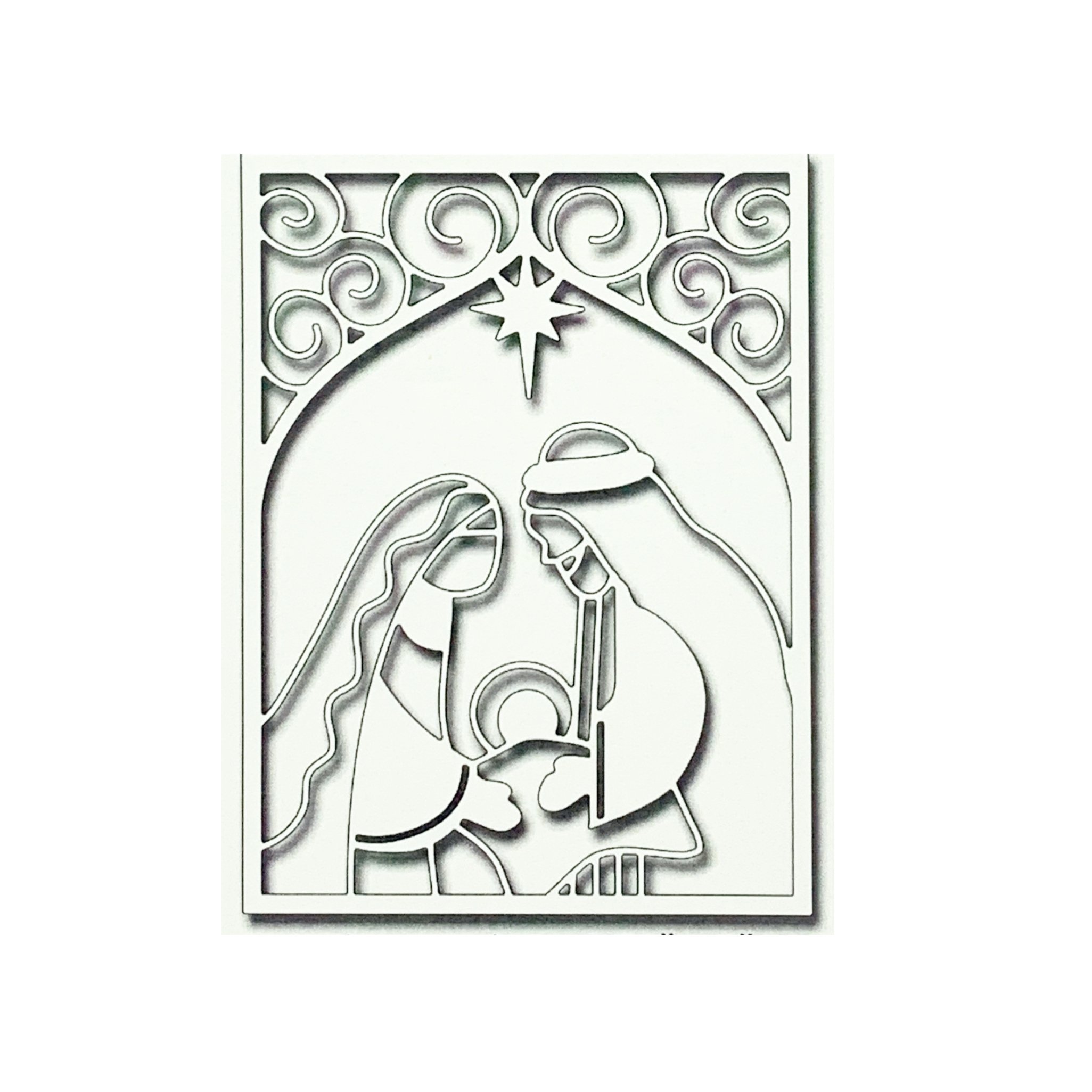 Nativity Card Panel Die Cut by Frantic Stamper FRA-DIE-10707