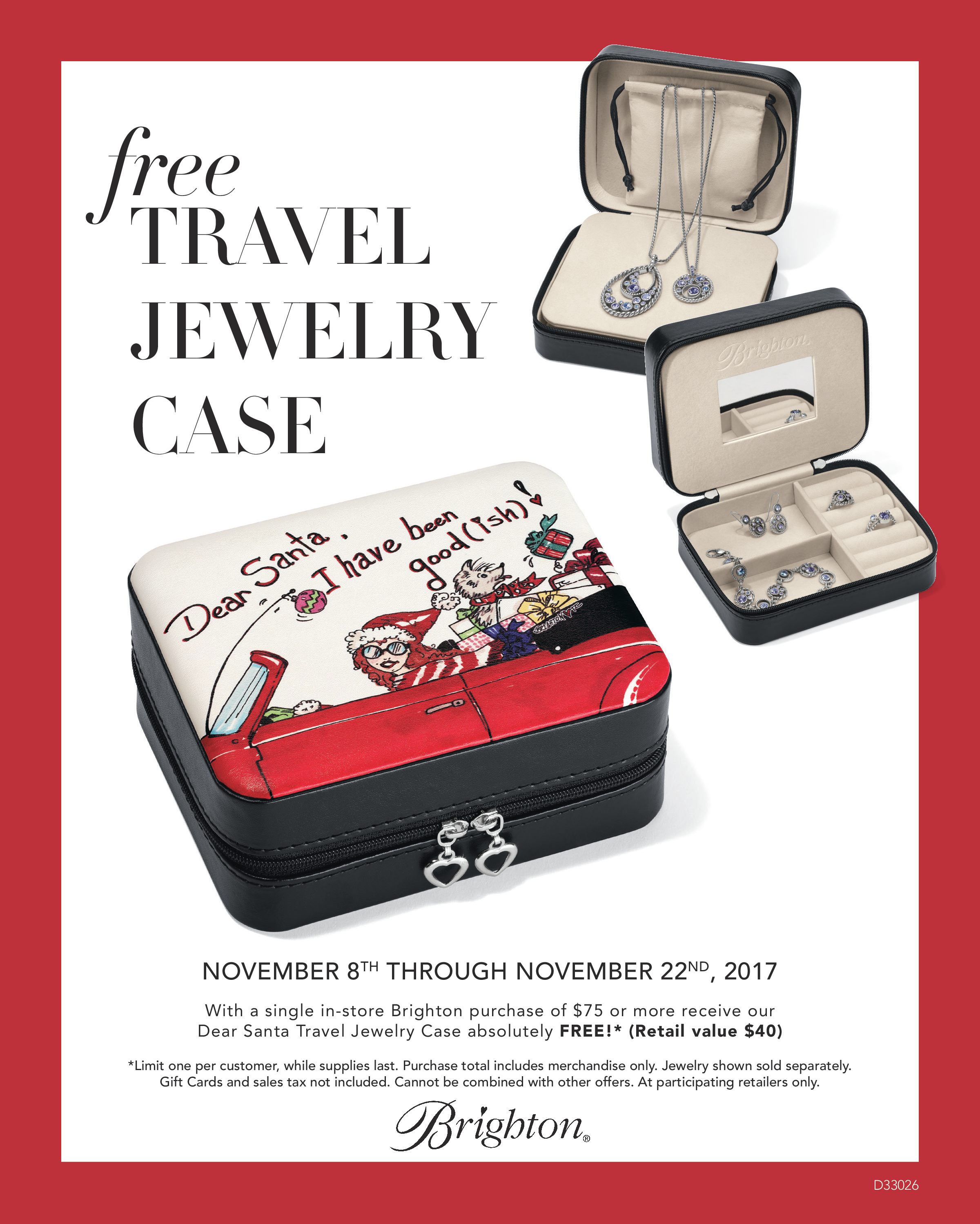 Brighton travel clearance jewelry case