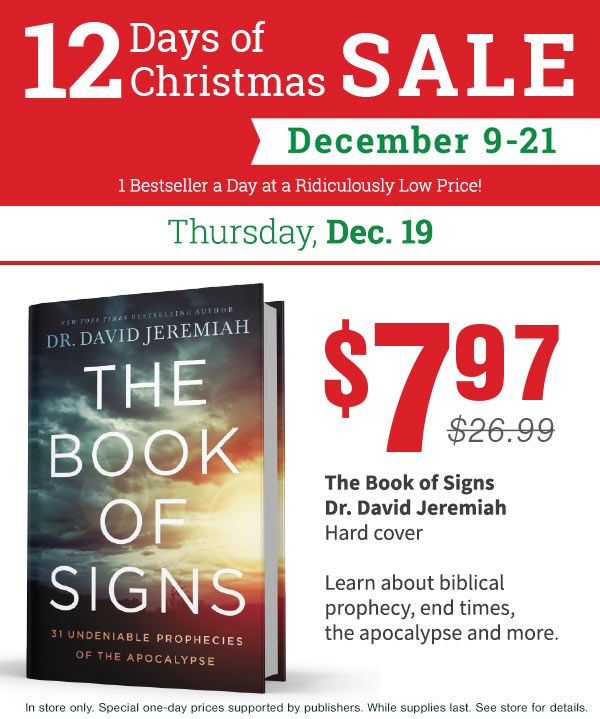 Alpha Omega Parable Christian Store 12 DAY SALE Book of Signs