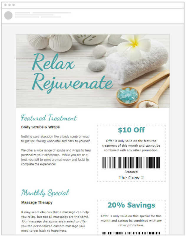 Send spa emails to your customers to increase engagement