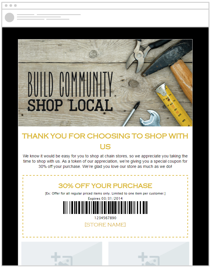 Hardware store email templates for this holiday season