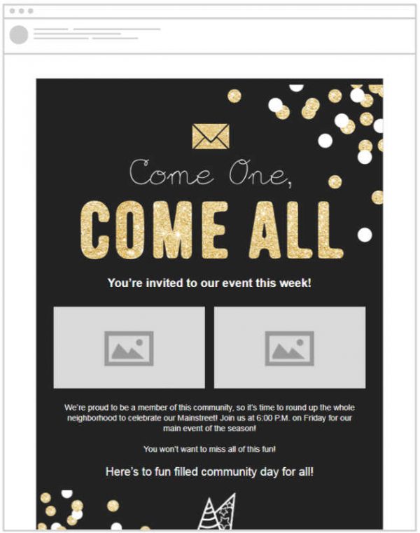 Small Business Retail Store Event Email Templates SnapRetail Templates