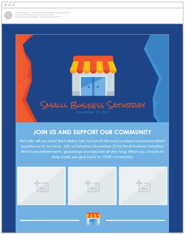 Promote your small business with our Small Business Saturday email templates