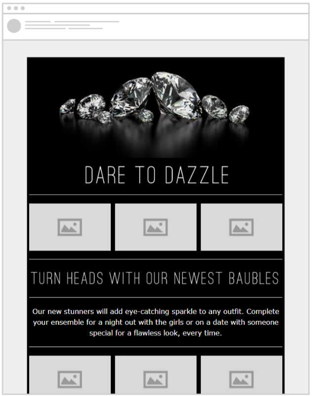 Jewelry store email templates for this holiday season