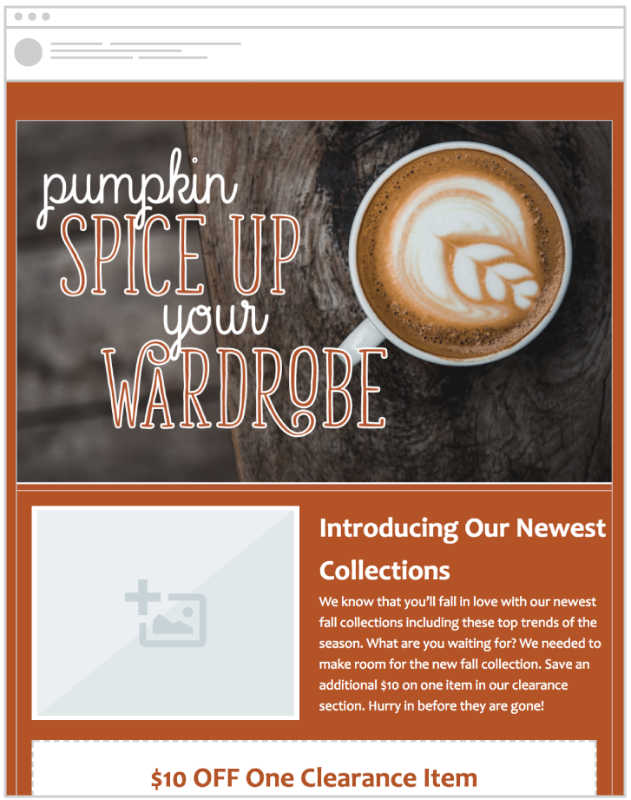 Small Business Fall Email Templates SnapRetail Templates