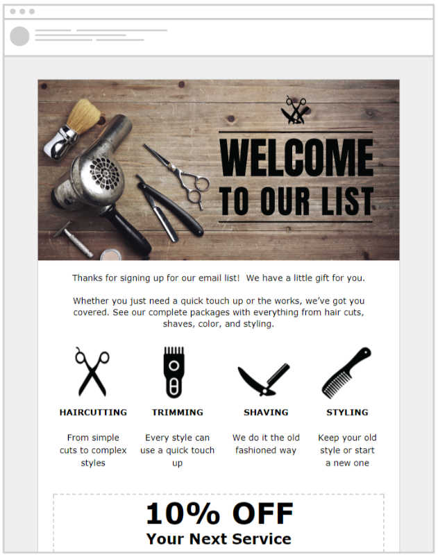 Spa and salon email templates
