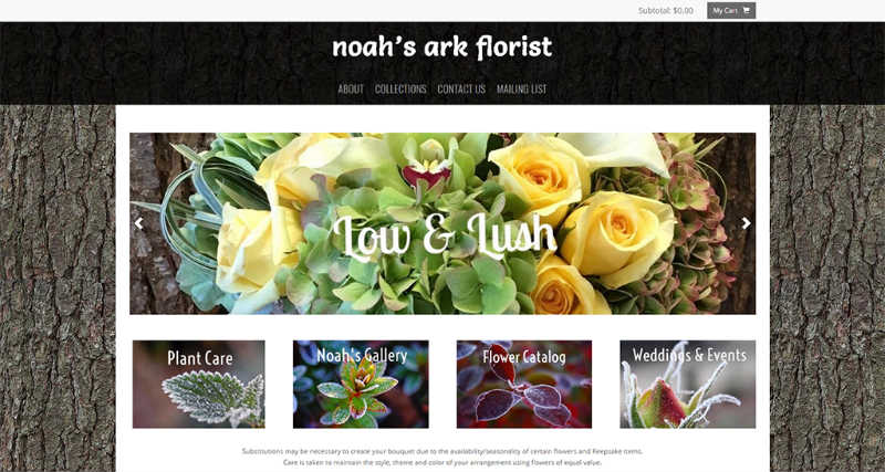 Noah's Ark Florist Homepage