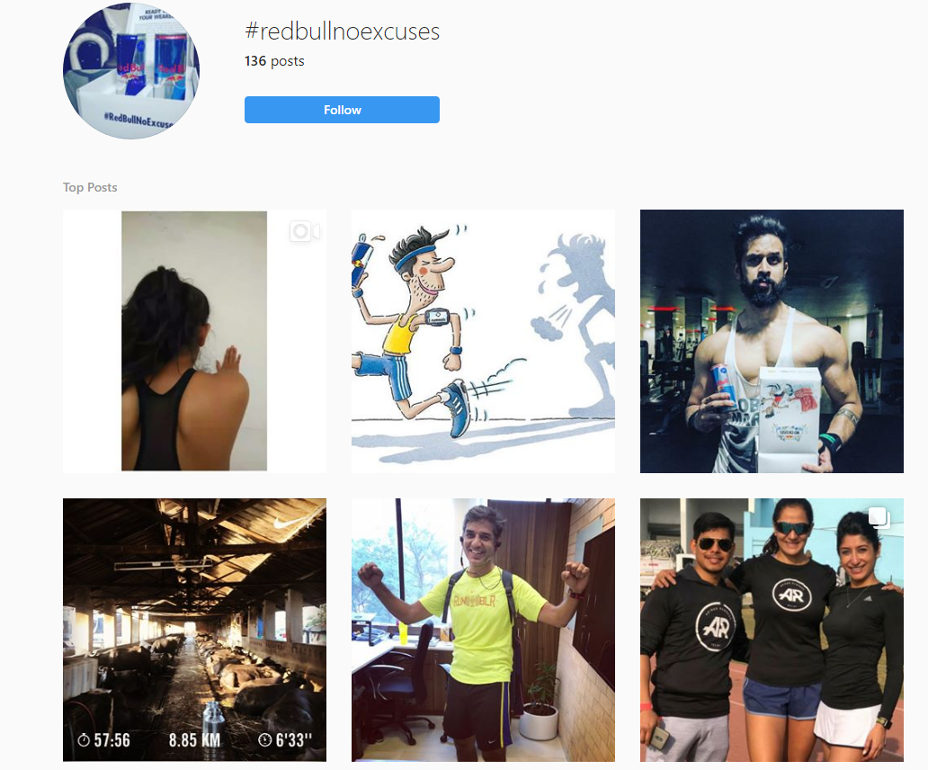 hashtags instagram example